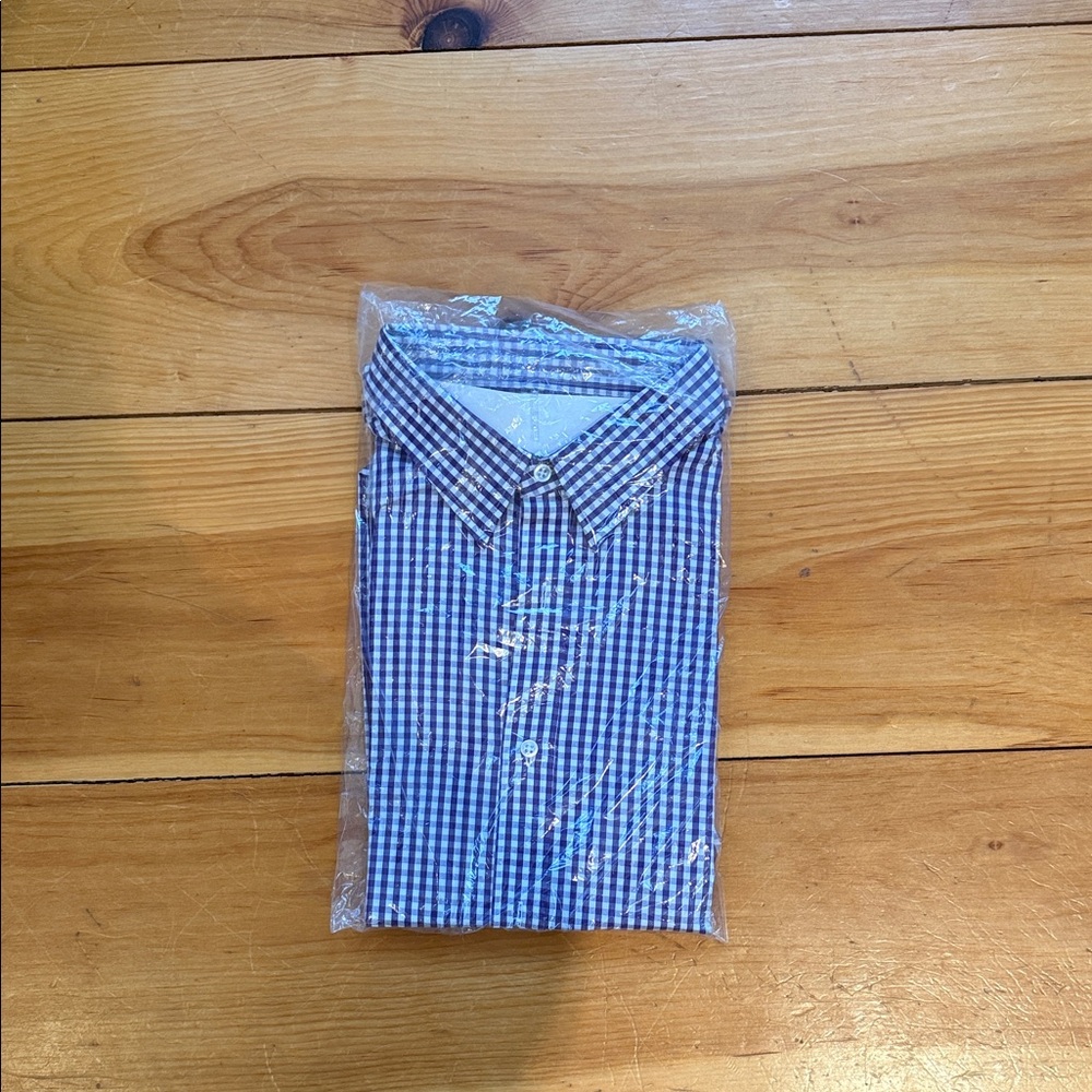 UNTUCKit Blue and White Gingham Men's Shirt
